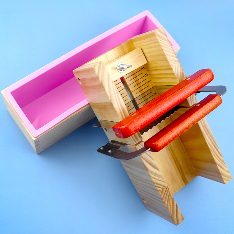 Soap Making Books - Sabun yapma araçları ahşap kesme kutusu