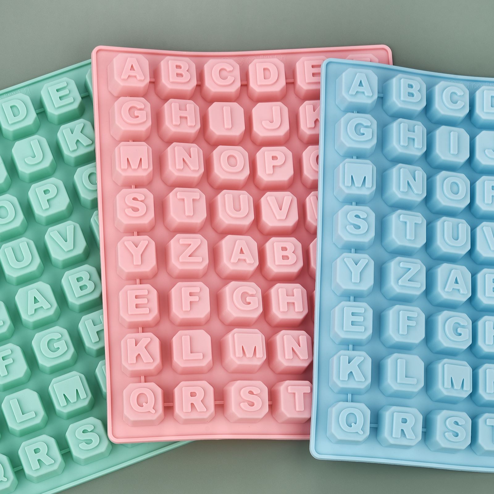 Soap Making Material - 48 Mektup İngiliz Alfabesi mektubu silikon