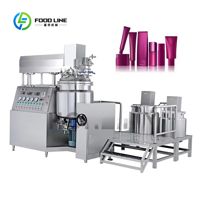 Making Soap And Detergent - Çift Kazanlı Karıştırma Tankı Vakumlu Homojenizatör
