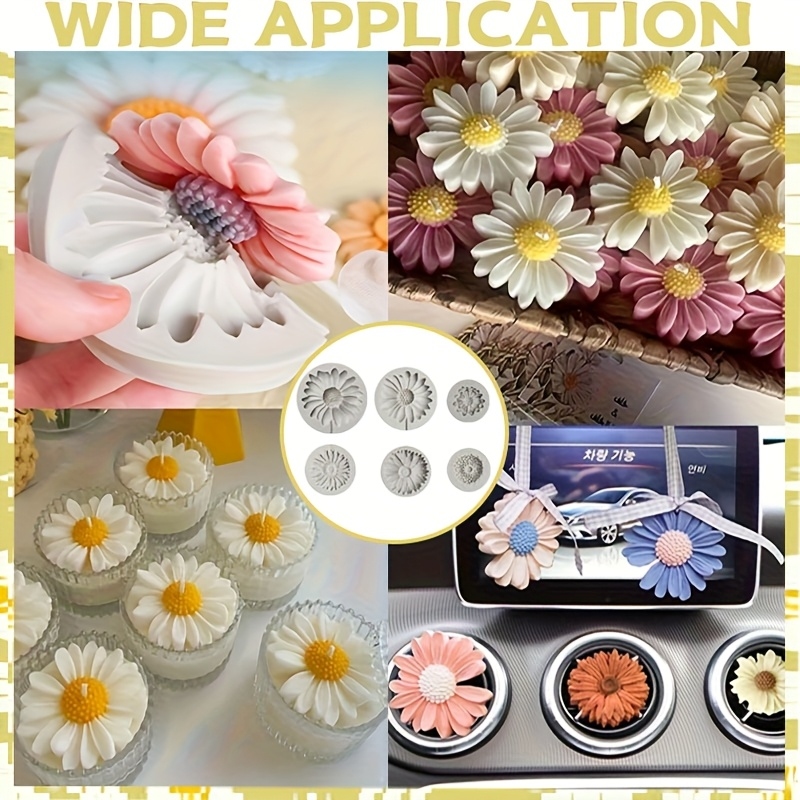 6 Parça, Ayçiçeği Papatya Sili - Soap Making Material incelemesi ve fiyatı