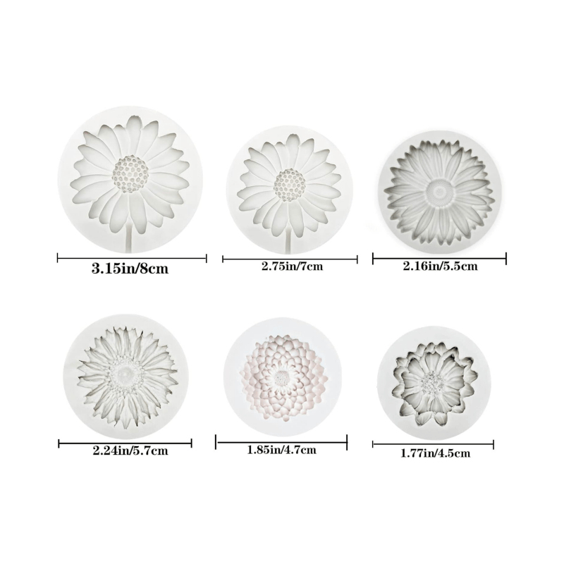 6 Parça, Ayçiçeği Papatya Sili - Soap Making Material incelemesi ve fiyatı