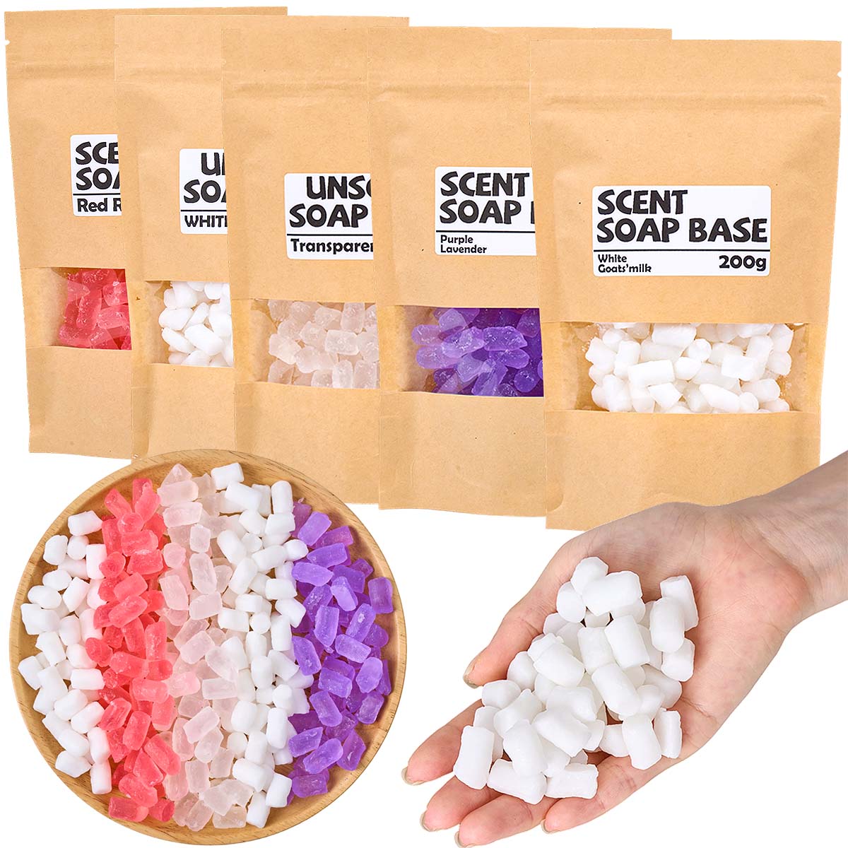200g Renkli Gliserin Sabun Baz - Soap Making Glycerin incelemesi ve fiyatı