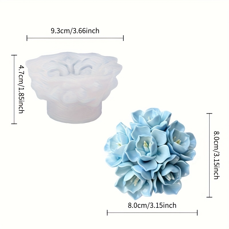 1 adet Ortanca Mum Silikon Kal - Soap Making Material incelemesi ve fiyatı