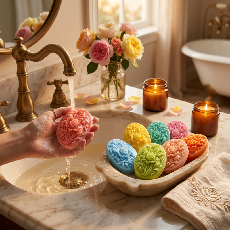 4 Çiçek şekilli silikon kalıp, - Soap Making Material incelemesi ve fiyatı